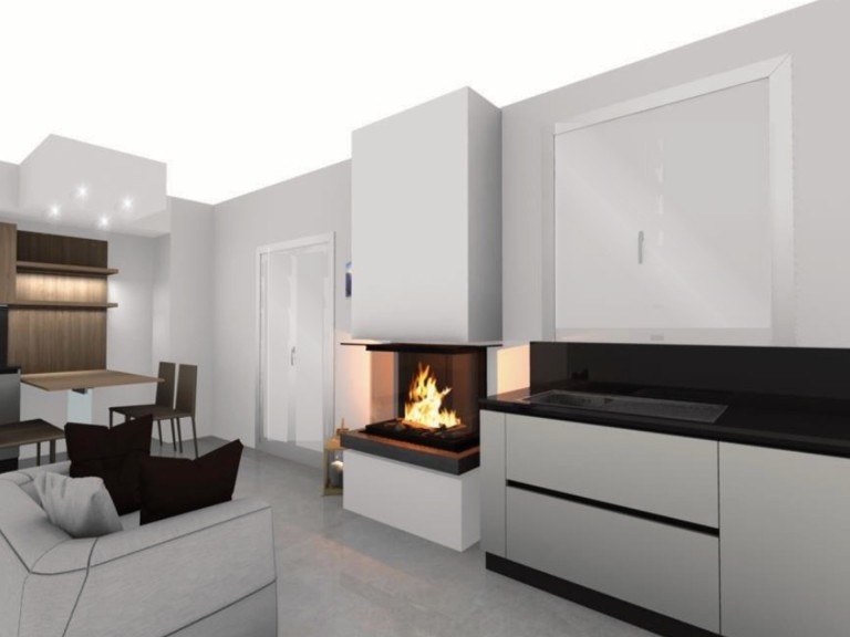 con progetto controsoffitto ed illuminazione